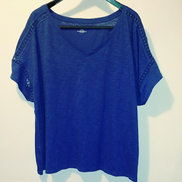 Tops - Size 22 24 blue Lane Bryant shirt